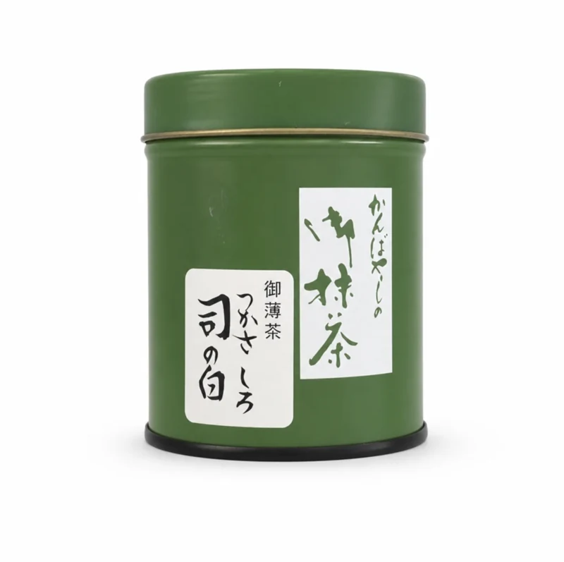 Tsukasa no Shiro matcha tin by Ocha no Kanbayashi