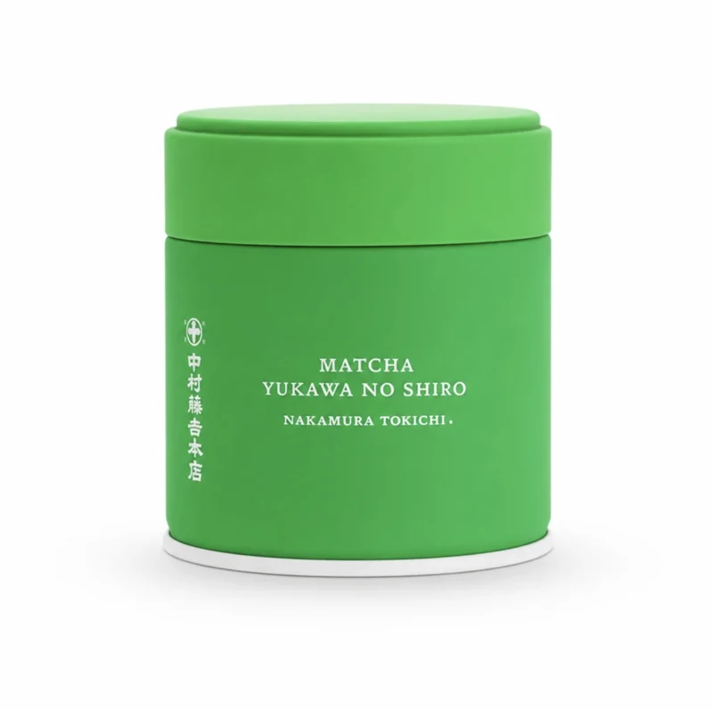 Yukawa no Shiro matcha tin by Nakamura Tokichi