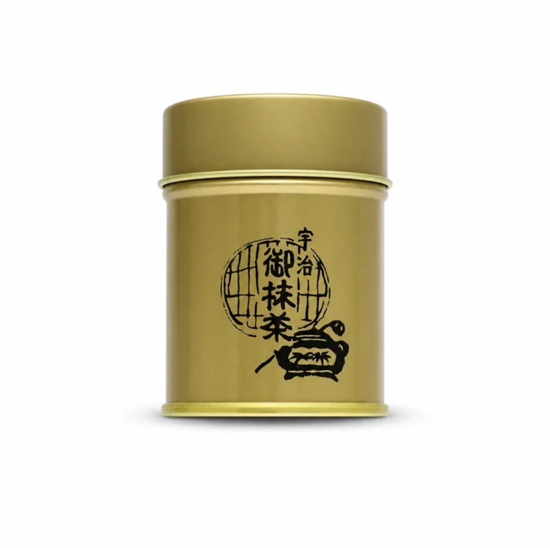 Biwa no Mukashi matcha tin by Matsusakaya Kahachi