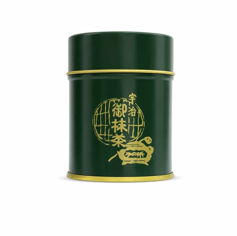 Mimuro no Shiro matcha tin by Matsusakaya Kahachi
