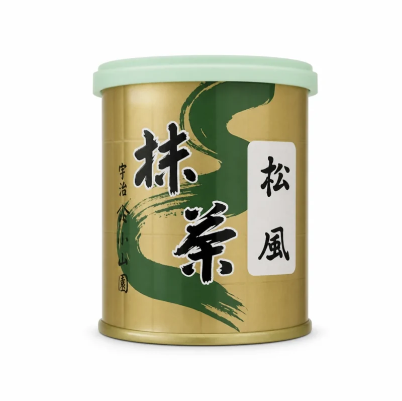 Matsukaze matcha tin by Yamamasa Koyamaen