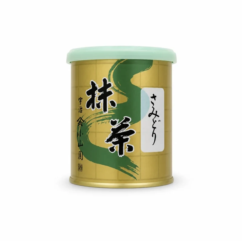 Samidori matcha tin by Yamamasa Koyamaen